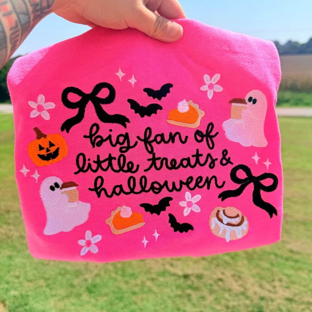 Custom embroidered Halloween shirts!